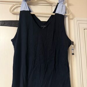 Tommy Hilfiger Navy and Light Blue Tank Top